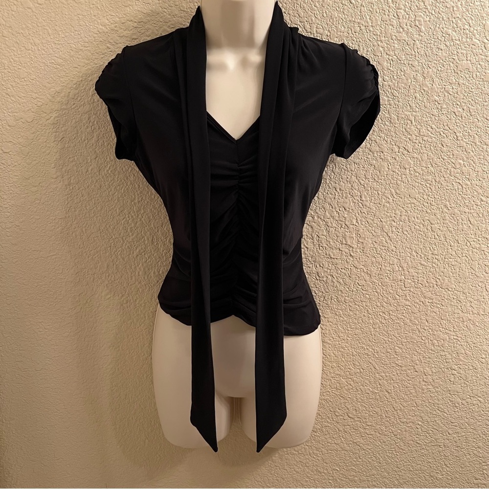 Elegant Black Women's Top Sz.S